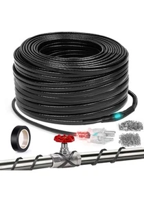 160FT Deicing Heating Cable Pipe Freeze Protection Roof Heat Cable 120v - Picture 1 of 9