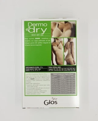 BODY GIOS 506 -TRASPIRANTE TAGLIO VIVO BIANCO NERO PELLE - Immagine 1 di 3