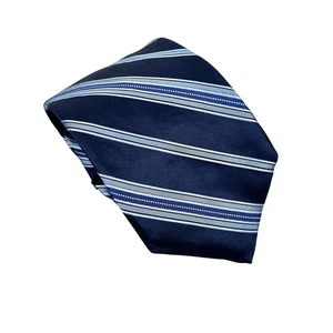 Corbata Robert Talbott BOC Nordstrom Azul Rayas Extra Larga 100% Seda 64 x 3 3/4 - Imagen 1 de 11