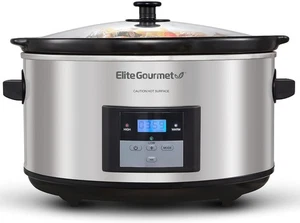 8.5 Quart Digital Programmable XL Jumbo Slow Cooker with Glass Lid & Oval Crock - Picture 1 of 7