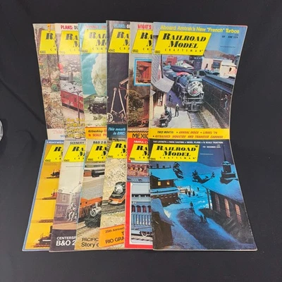 Railroad Model Craftsman Magazine Complete Year 1974 - Trains Back Issues Foto 1 de 4