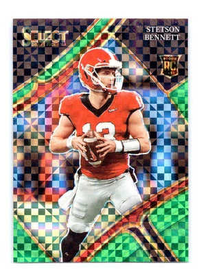Stetson Bennett IV 2023 Panini Select Draft Picks #125 Green Squares RC Rookie - Image 1 of 2