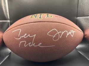 Joe Montana & Jerry Rice Autografiado Wilson NFL Fútbol 2/9 Salón de la Fama 49ers B/F - Certificado de Autenticidad - Imagen 1 de 24