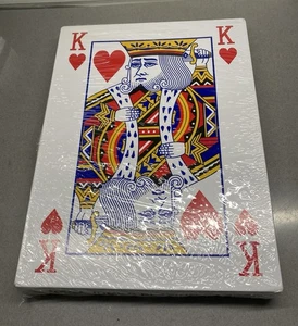 Vintage Mega Large Jumbo Playing Cards ~ Sealed ~ Novelty Gag Gift ~11” - Picture 1 of 4