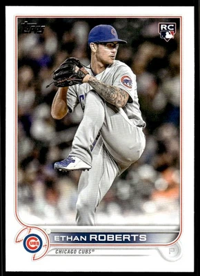 2022 Topps Update Ethan Roberts Rookie Chicago Cubs #US256 - Image 1 of 2