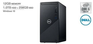 Dell Inspiron 3000 3880 i5-10400 12GB RAM 256GB SSD+1TB HDD Win 10 &Win 11 Ready - Picture 1 of 2