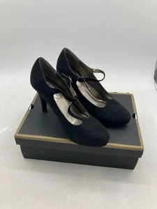 WOR HENLEY BLACK WORTHIGTON HEELS SIZE 8M - Picture 1 of 13