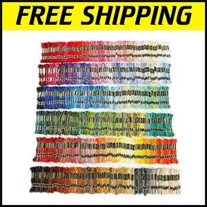 447-Piece Rainbow Embroidery Floss Set - 100% Cotton Craft Yarn Threads - Picture 1 of 10