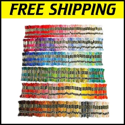447-Piece Rainbow Embroidery Floss Set - 100% Cotton Craft Yarn Threads - Image 1 of 4