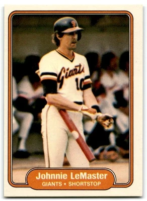 1982 Fleer Johnnie LeMaster San Francisco Giants #393 - Image 1 of 2
