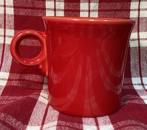 Taza de café Fiestaware mango de anillo tórico Fiesta Ware rojo escarlata Homer Laughlin - Imagen 1 de 2