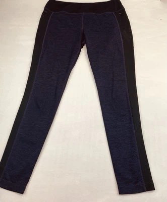 Athletic Works Legging Womens  L (12-14) Capri DriWorks Stretch Black/Purple. - Image 1 of 4