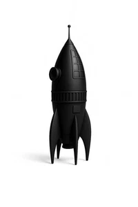Flash Gordon-ish Nave Espacial Modelo Impreso en 3D (Negro) - Imagen 1 de 4