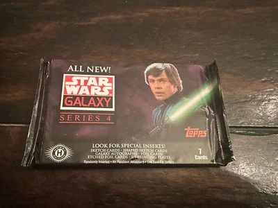 (1) Sealed Pack 2009 Topps STAR WARS GALAXY SERIES 4 - Image 1 of 3