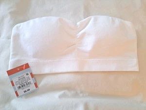 Sujetadores bandeau acolchados sin tirantes blancos M/8 Cat & Jack para niñas NUEVO con etiquetas  - Imagen 1 de 7