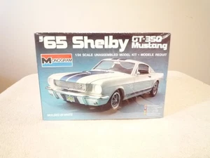 MONOGRAM ~ '65 SHELBY GT-350 MUSTANG ~ MODEL KIT ~ 1985 ~ NEW IN OPEN BOX - Bild 1 von 4