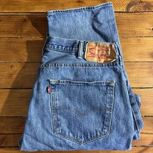 Levi's 501 Jeans Men's 40x30 Blue Denim OG Button Fly Orignal Fit Straight Leg - Picture 1 of 9