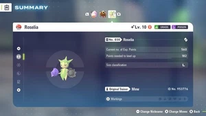 Shiny Timid Female Roselia Pokémon ZA + Master Ball - Picture 1 of 4