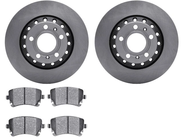 Rear Brake Pad and Rotor Kit For 2004-2010 Audi A8 Quattro 4.2L V8 2005 JF585BB - Imagem 1 de 1