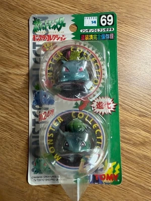 POKEMON TOMY BULBASAUR IVYSAUR FIGURA MONSTRUO DE BOLSILLO #69 NUEVA VERSIÓN JAPÓN Foto 1 de 2