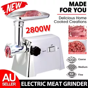 New 2800W Commercial Meat Grinder Electric Mincer Sausage Stuffer Maker Machine - Picture 1 of 12