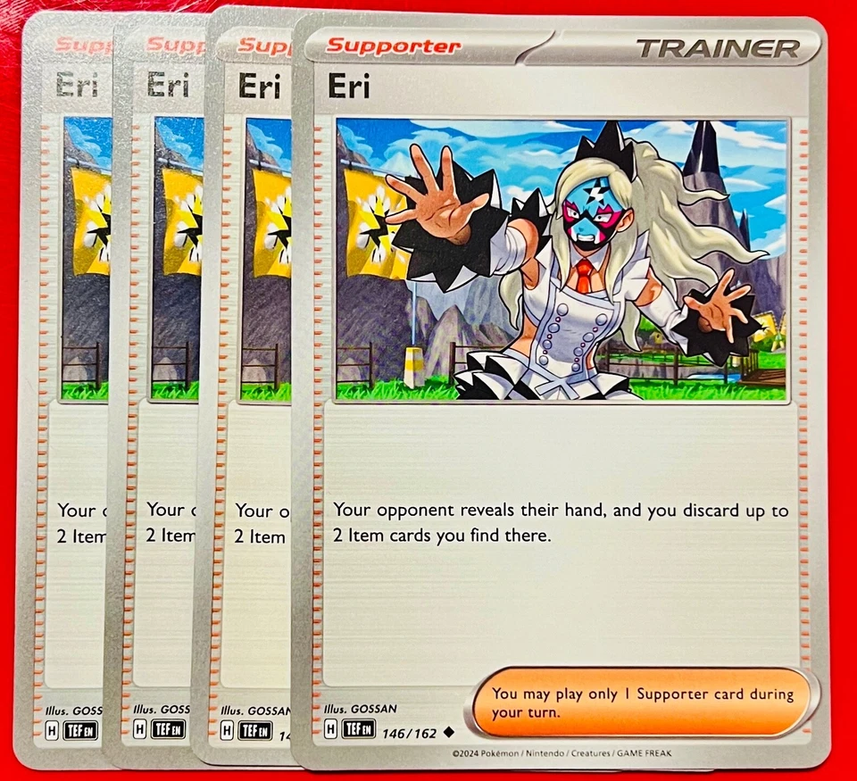 4x Eri 146/162 Pokémon TCG Temporal Forces NM Playset Trainer Lot Uncommon - Image 1 of 1
