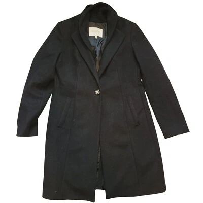 Abrigo de invierno negro Laundry by Shelli Segal 80 % mezcla de lana talla 10  Foto 1 de 4