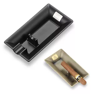 Cenicero de metal Galiner 1 cigarro estilo U soporte protector con caja de regalo - Imagen 1 de 11