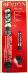 REVLON  RV440RED  Hot Air Brush Kit for Styling & Frizz Control NEW F8
