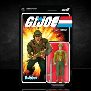 GI Joe GI Trooper Infantry - Figura de acción bronceada 3,75" Super7 Reaction - Imagen 1 de 5