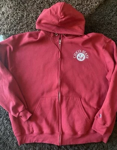 CHAMPION  Athletic CA Chico State University Red Zippered Hooded Sweatshirt 2XL - Picture 1 of 8