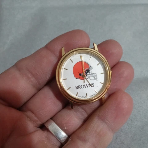 Vintage Cleveland Browns Bulova Sportstime Watch Cover