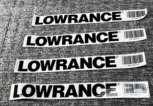 Qtà 4 Adesivi OEM Originali Lowrance 8" Pollici 907131 - Foto 1 di 5
