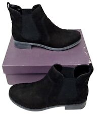 CARVELA Solid Slip On Black Leather Heel Boots Ladies EU 38 UK 5 MRRP £99