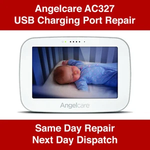 Angelcare AC527 AC337 AC327 Monitor de Bebé Puerto de Carga Servicio de Reparación - Imagen 1 de 1