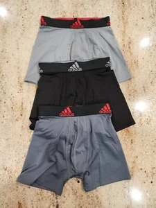 New Boy's ADIDAS Set #2 Of 3  Aeroready  Stretch Boxer Briefs size S(6-8) - Picture 1 of 2