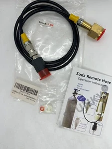Soda Stream Remote Hose Kit CGA320 TR21-4 60 Inch / 1.5M With Washers - Picture 1 of 7