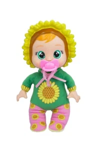 Sophia  Cry Babies Tiny Cuddles Happy Flower Plush Doll  Sunflower Green/Pink/ - Picture 1 of 6