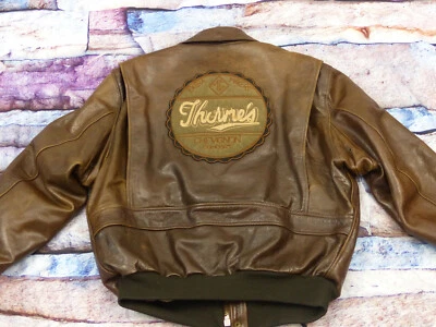 Chevignon Pilot Casual Leather Jacket Thornes World Traveler XL Tip Top - Image 1 of 4