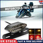 2SET Universal Motorcycle Motorbike LED Rear Tail Brake Stop Light Number Plate