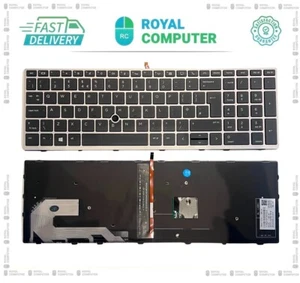 HP EliteBook 850 G5 755 G5 850 G6 L12000-031 UK Keyboard With Pointer + Backlit - Afbeelding 1 van 1