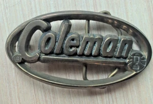 1980er Jahre massive Messing Coleman Cut-out Gürtelschnalle - Bild 1 von 3