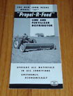 Original 1955 John Deere Model LF Propel-R-Feed Distributor Sales Brochure