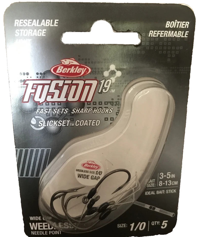 Berkley Fusion19 Hooks Weedless Wide Gap 1362198