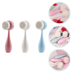 3 Pcs Manual Face Brush Massage Cleansing Cleaner