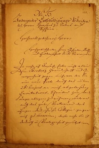 Entschuldigungs Writing IN Criminal Things 1766-Sachsen-Würzburg? - Picture 1 of 8