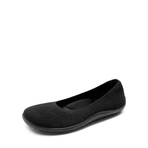 Women Wide Toe Knit Flat Shoes Breathable Lightweight Slip On Office Work Shoes - Picture 1 of 19