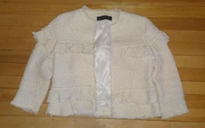 Women's Zara Sweater Blazer Cardigan Jacket Vintage Look Size XS - Picture 1 of 5