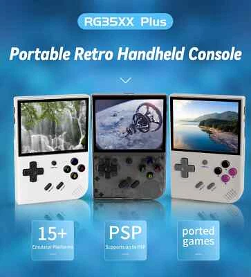 Anbernic RG35XX Plus Console di Gioco Retrò Portatile 3.5" IPS HDMI 64GB 5000+ Giochi