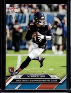 2024 Topps Now #8 Caleb Williams RC Rookie Blue Parallel Card #d /49 - Picture 1 of 2